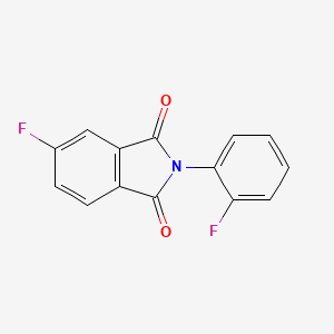 molecular formula C14H7F2NO2 B11446671 5-Fluoro-2-(2-fluorophenyl)isoindole-1,3-dione 