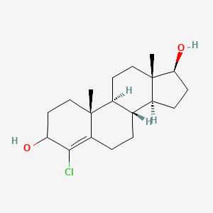 molecular formula C₁₉H₂₉ClO₂ B1144669 (17|A)-4-Chloro-androst-4-ene-3,17-diol CAS No. 252928-97-5