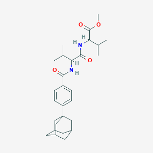 molecular formula C28H40N2O4 B11446935 methyl N-{[4-(tricyclo[3.3.1.1~3,7~]dec-1-yl)phenyl]carbonyl}valylvalinate 