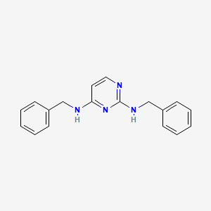 molecular formula C₁₈H₁₈N₄ B1144695 2,4-Bis(benzylamino)pyrimidine CAS No. 65448-40-0
