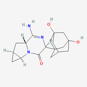 molecular formula C₁₈H₂₅N₃O₃ B1144701 Saxagliptin metabolite M13 CAS No. 1429782-93-3