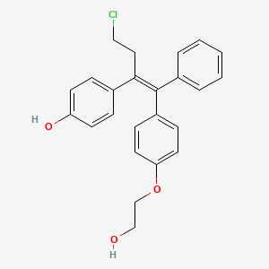 molecular formula C₂₄H₂₃ClO₃ B1144702 4-Hydroxyospemifene CAS No. 341525-22-2