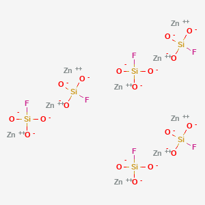 molecular formula F6H12O6SiZn B1144766 Nonazinc;fluoro(trioxido)silane CAS No. 18433-42-6