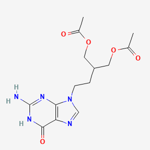 molecular formula C₁₄H₁₉N₅O₅ B1144776 Penciclovir Diacetate CAS No. 97845-72-2