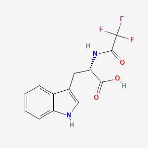 molecular formula C₁₃H₁₁F₃N₂O₃ B1144782 N-(Trifluoroacetyl)-L-tryptophan CAS No. 363-39-3