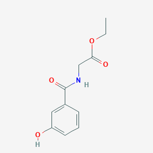 molecular formula C₁₁H₁₃NO₄ B1144784 ethyl 2-[(3-hydroxybenzoyl)amino]acetate CAS No. 1093641-59-8