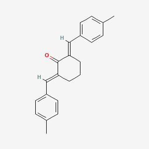 molecular formula C22H22O B11448059 (2E,6E)-2,6-bis(4-methylbenzylidene)cyclohexanone 