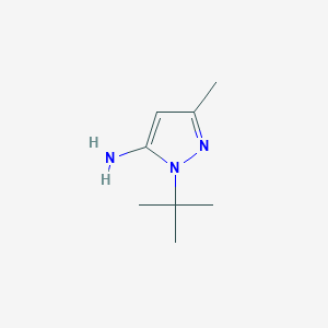 B114481 1-tert-butyl-3-methyl-1H-pyrazol-5-amine CAS No. 141459-53-2