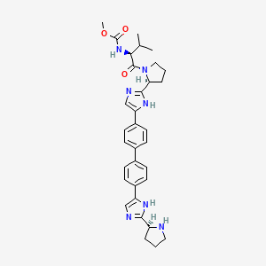 molecular formula C33H39N7O3 B1144818 Monodes(N-carboxymethyl)valine Daclatasvir CAS No. 1007884-60-7