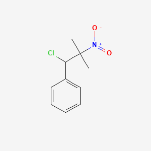 molecular formula C₁₀H₁₂ClNO₂ B1144878 (1-Chloro-2-methyl-2-nitropropyl)benzene CAS No. 34405-41-9
