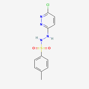 molecular formula C11H11ClN4O2S B11448942 N'-(6-chloropyridazin-3-yl)-4-methylbenzenesulfonohydrazide 