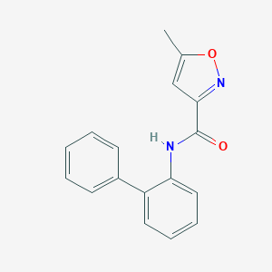 molecular formula C17H14N2O2 B114493 N-(1,1'-Biphenyl)-2-yl-5-methyl-3-isoxazolecarboxamide CAS No. 145440-86-4