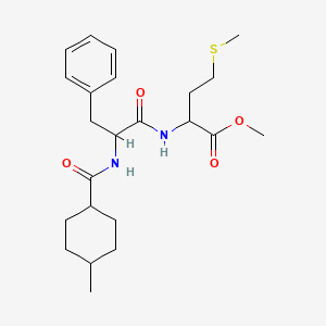 molecular formula C23H34N2O4S B11450094 methyl N-[(4-methylcyclohexyl)carbonyl]phenylalanylmethioninate 