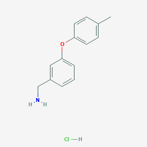 molecular formula C14H16ClNO B114503 3-(4-Methylphenoxy)benzylamine hydrochloride CAS No. 154108-16-4
