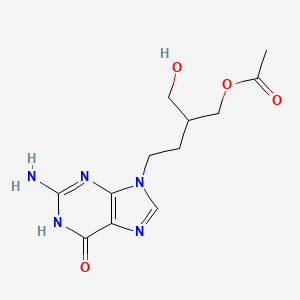 [4-(2-amino-6-oxo-1H-purin-9-yl)-2-(hydroxymethyl)butyl] acetate