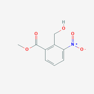 molecular formula C₉H₉NO₅ B1145078 Methyl 2-(hydroxymethyl)-3-nitrobenzoate CAS No. 1628915-10-5