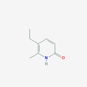 molecular formula C8H11NO B114511 2(1H)-Pyridinone, 5-ethyl-6-methyl- CAS No. 143745-97-5