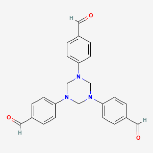 4-[3,5-Bis(4-formylphenyl)-1,3,5-triazinan-1-yl]benzaldehyde