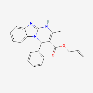 molecular formula C21H19N3O2 B11451174 Prop-2-en-1-yl 2-methyl-4-phenyl-1,4-dihydropyrimido[1,2-a]benzimidazole-3-carboxylate 