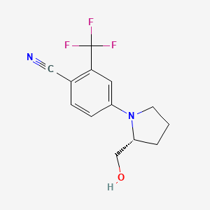 (R)-4-(2-(Hydroxymethyl)pyrrolidin-1-yl)-2-(trifluoromethyl)benzonitrile