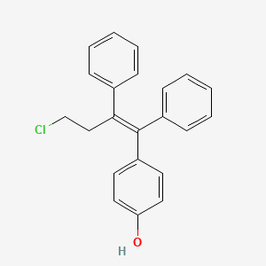 4-(4-Chloro-1,2-diphenylbut-1-en-1-yl)phenol