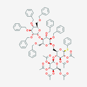 molecular formula C91H100O26S B114516 Phenyl bzac4Glu CAS No. 156625-63-7