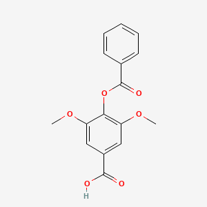 molecular formula C₁₆H₁₄O₆ B1145168 4-(Benzoyloxy)-3,5-dimethoxybenzoic acid CAS No. 14910-15-7