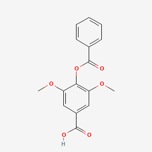 molecular formula C₁₆H₁₄O₆ B1145168 4-Benzoyloxy-3,5-dimethoxybenzoic acid CAS No. 14910-15-7