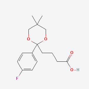 2-(4-Fluorophenyl)-5,5-dimethyl-1,3-dioxane-2-butyric acid