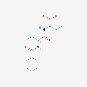 molecular formula C19H34N2O4 B11451941 methyl N-[(4-methylcyclohexyl)carbonyl]valylvalinate 