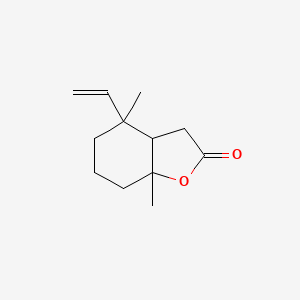 molecular formula C₁₂H₁₈O₂ B1145197 (E)-Hexahydro-(Z)-4,7a-dimethyl-4-vinylbenzofuran-2(3H)-one CAS No. 87248-73-5