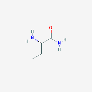 molecular formula C4H10N2O B114520 (2S)-2-aminobutyramide CAS No. 143164-46-9