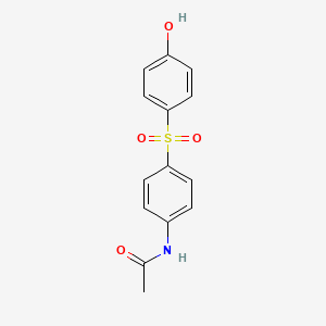 molecular formula C₁₄H₁₃NO₄S B1145217 N-[4-(4-hydroxyphenyl)sulfonylphenyl]acetamide CAS No. 857621-84-2