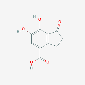 B114522 6,7-Dihydroxy-1-oxo-2,3-dihydro-1H-indene-4-carboxylic acid CAS No. 148050-69-5