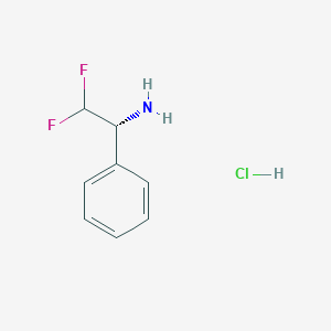 molecular formula C₈H₁₀ClF₂N B1145225 (alphaR)-alpha-(Difluoromethyl)-benzenemethanamineHydrochloride CAS No. 1018434-64-4