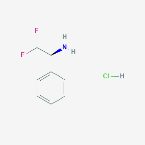 molecular formula C₈H₁₀ClF₂N B1145226 (alphaS)-alpha-(Difluoromethyl)-benzenemethanamineHydrochloride CAS No. 869377-79-7
