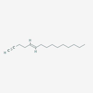 molecular formula C₁₅H₂₆ B1145237 (5E)-5-Pentadecene-1-yne CAS No. 115018-41-2