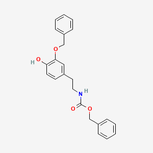 molecular formula C₂₃H₂₃NO₄ B1145251 N-Benzyloxycarbonyl-3-O-benzyl Dopamine CAS No. 106176-01-6