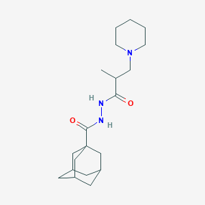 molecular formula C20H33N3O2 B11452530 N'-(2-methyl-3-piperidin-1-ylpropanoyl)adamantane-1-carbohydrazide 