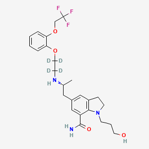 molecular formula C₂₅H₂₈D₄F₃N₃O₄ B1145259 Silodosin-d4 CAS No. 1426173-86-5