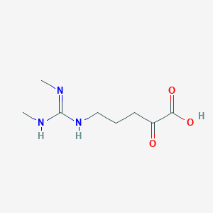 B1145277 5-((Bis(methylamino)methylene)amino)-2-oxopentanoic acid CAS No. 107347-91-1