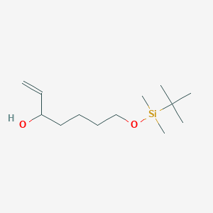 molecular formula C₁₃H₂₈O₂Si B1145296 7-(tert-Butyldimethylsiloxy)-1-heptene-3-ol CAS No. 154672-42-1
