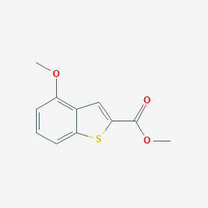 molecular formula C11H10O3S B114530 4-Methoxy-benzo[b]thiophene-2-carboxylic acid methyl ester CAS No. 146137-88-4