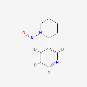 molecular formula C₁₀H₉D₄N₃O B1145307 (R,S)-N-Nitrosoanabasine-d4 CAS No. 1020719-68-9