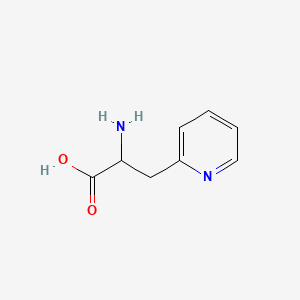 molecular formula C8H10N2O2 B1145331 2-Amino-3-(pyridin-2-yl)propionic acid CAS No. 17407-39-5