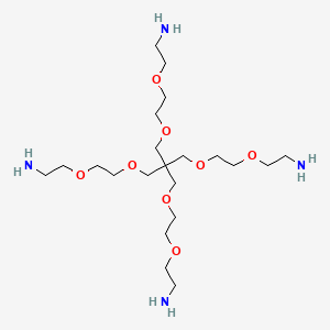 molecular formula C₂₁H₄₈N₄O₈ B1145341 Pentaerythritol Ethoxylate Tetraaminoethyl Ether CAS No. 169501-65-9