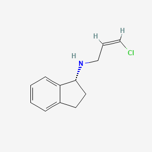 molecular formula C₁₂H₁₄ClN B1145344 (1R)-N-[(Z)-3-chloroprop-2-enyl]-2,3-dihydro-1H-inden-1-amine CAS No. 1175018-74-2