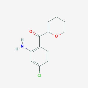 molecular formula C₁₂H₁₂ClNO₂ B1145348 (2-Amino-4-chlorophenyl)(3,4-dihydro-2H-pyran-6-yl)-methanone CAS No. 1603124-99-7
