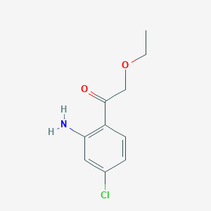 molecular formula C₁₀H₁₂ClNO₂ B1145351 1-(2-Amino-4-chlorophenyl)-2-ethoxyethan-1-one CAS No. 1518486-61-7