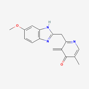 molecular formula C16H17N3O2 B1145357 Desulfoxide4-DemethylOmeprazole CAS No. 1384163-92-1